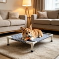 thumbnail image 6 of Elevated Dog Bed - Soft Comfortable Fabric, Easy to Clean, Raised Design for Air Circulation, Durable Pet Cot for Small Dogs, Breathable & Stable Puppy Bed (20.8"x18.9"x5.1", C), 6 of 7