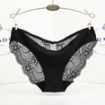 thumbnail image 2 of Braguitas sexys de encaje de cintura baja para mujer, ropa interior sin costuras Ice Sik para mujer, 2 of 6