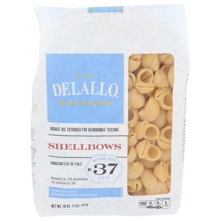 Delallo Pasta Shellbows 16 oz (Pack Of 8) Delallo Pasta Shellbows 16 oz (Pack Of 8)