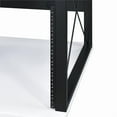 thumbnail image 7 of ACME Megara Storage Rectangular Music Desk with Metal Frame in White and Black, 7 of 7