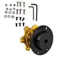 thumbnail image 3 of Akozon Universal Car Steering Wheel Hub Adapter with Quick Release Racing Feature and Snap Off  Kit, Finished in Gold, 3 of 8