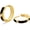 B-Black Tone-14K Gold, variant on Leander Hoop Earrings Men, Sterling Silver, Birthday Summer Gift for Men, 14K/White Gold Plating, Hypoallergenic, Curved Face Hip Hop Rapper, Jewerly for Women