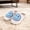Pattern A - White & Blue & Purple, variant on Covs Smile Face Slippers for Women & Men Lovely Happy Face House Slippers Cozy Warm Short Plush Lining Fuzzy Slippers Memory Foam Slip On Home Shoes