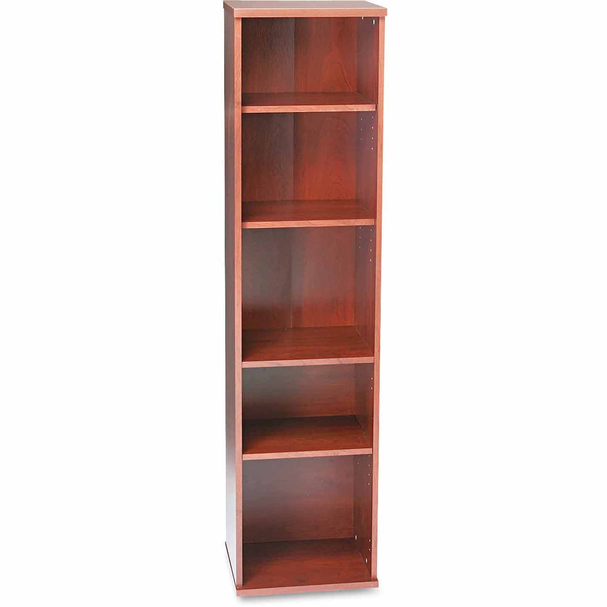 Bush Series C 5-Shelf Bookcase, Natural Cherry