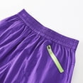 thumbnail image 4 of ITSAME Shorts for Boys, with Pockets Elastic Waist Loose Fit Summer Athletic Casual Shorts Purple Size 7-8, 4 of 6