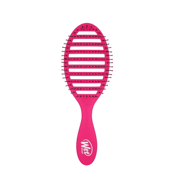 Wet Brush Speed Dry Detangle HeatFlex Bristles Hair Brush Travel Pink
