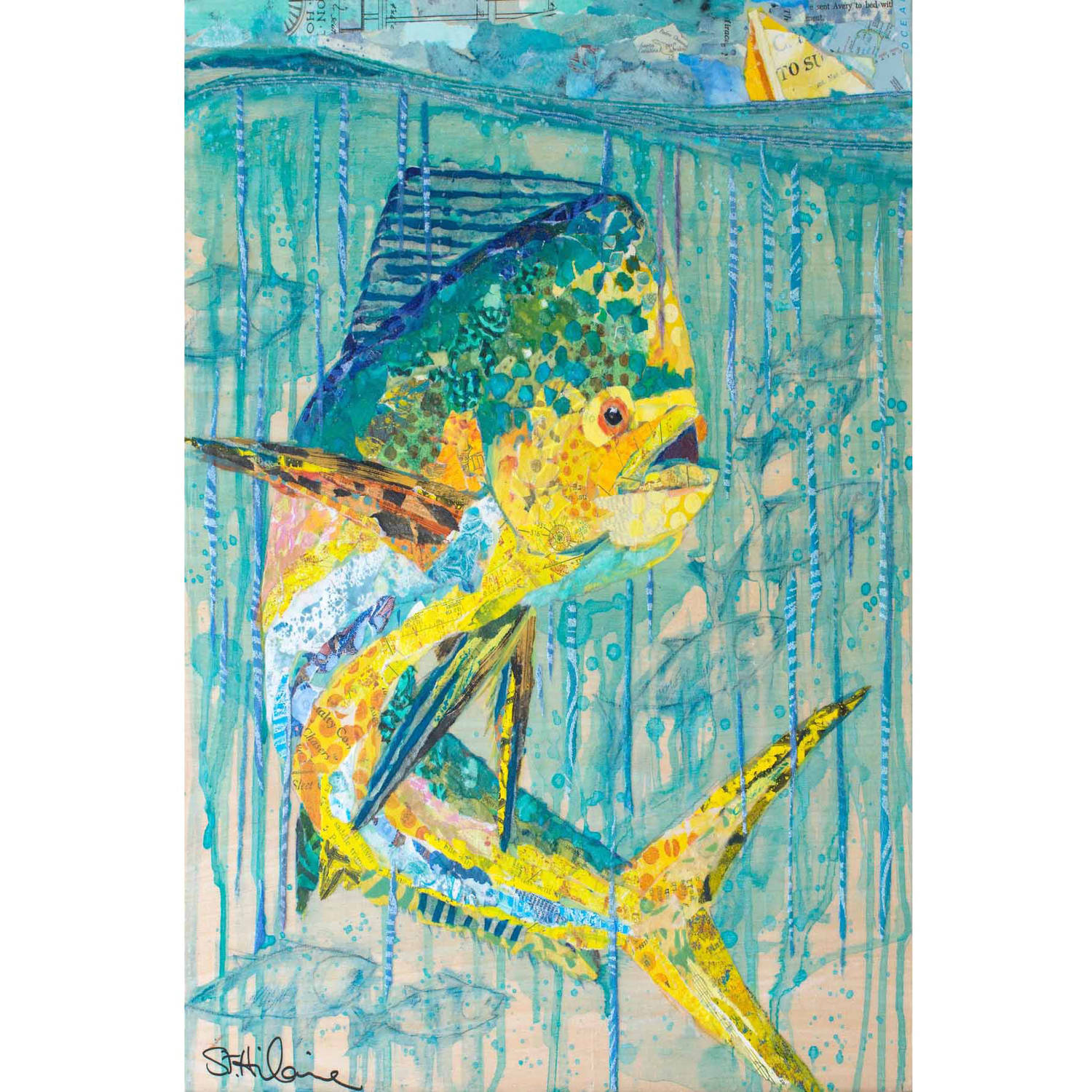 "Mahi-Mahi" Painting Print on Wrapped Canvas