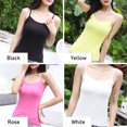 thumbnail image 2 of Chaleco de color sólido para mujer Correa de espagueti Slim Fit Casual camisola sin mangas Abanopi Blanco, 2 of 7