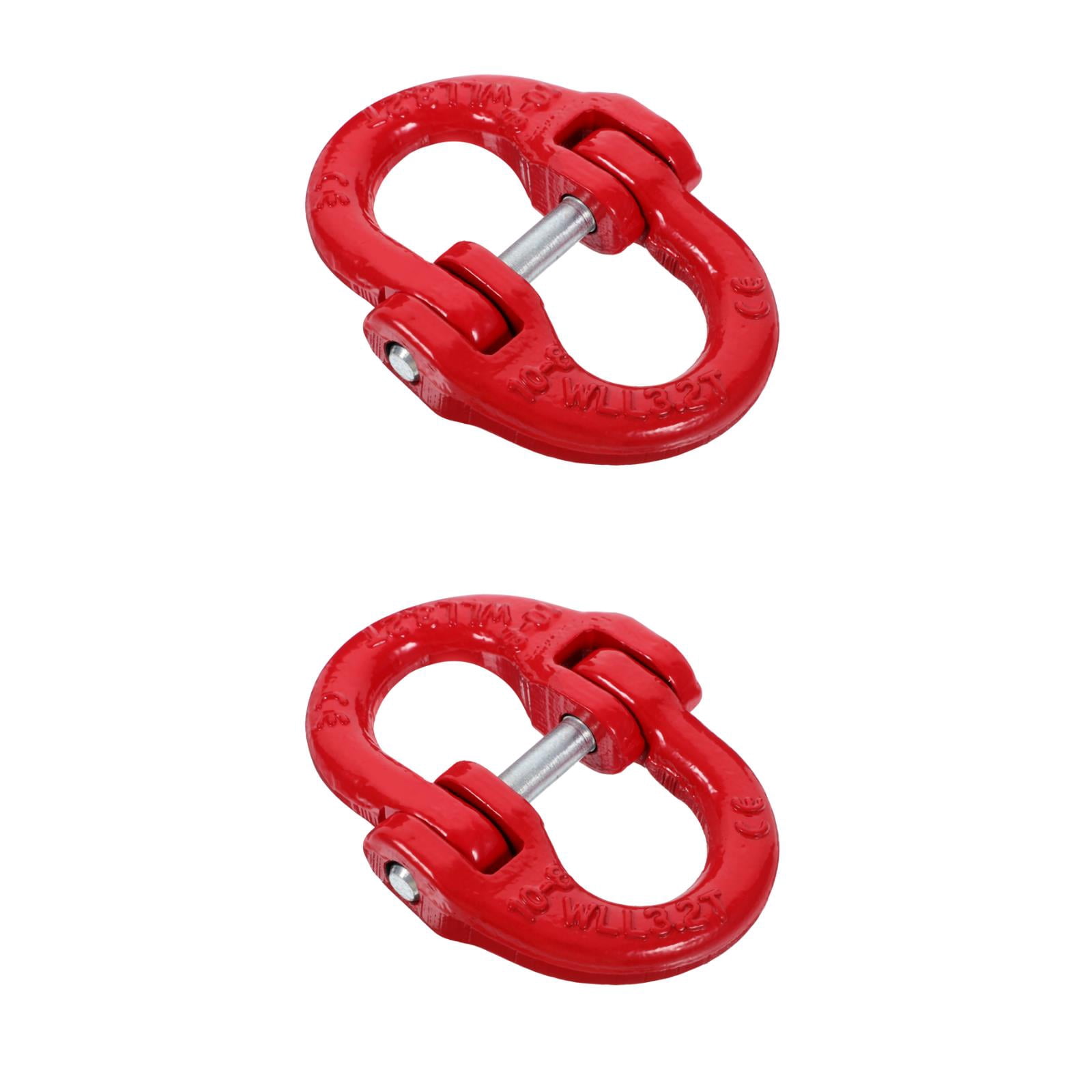 Masteelf 2pcs Trailer Safety Chain Connector Mechanical Coupling Link Load Coupler for Lifting Sling