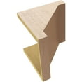 thumbnail image 6 of 11"W x 11"D x 11"H Wide Burlington Rough Cedar Woodgrain TimberThane Corbel, Primed Tan, 6 of 6