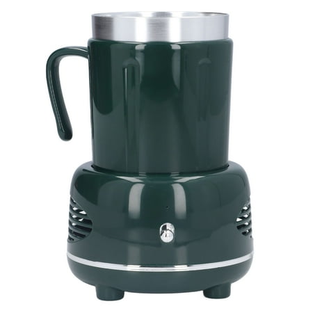 

Coffee Mug Warmer Curved Handle Fast Cooling Heating Wide Application Cooler Warmer Cup For Coffee Green