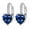 Dark Blue, variant on Pearl Studs Women Earrings Heart-Shaped Zircon Multi-Color Fashion Simple Earrings Stud Earrings for Women Gold Studs Earrings Studs(Black,One Size)