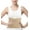 Beige, variant on Women's Waist Belt for Lumbar Support Heavy Work Lift Exercise Relief Back Brace (Beige, S/M)