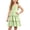 #A01-Light Green, variant on Summer Dress for Girls 14 Tie Shoulder Adjustable Spaghetti Strap Midi Dresses Ruched Smocked Back Tiered Cami Dress Girls Cute A-Line Swing Summer Boho Girls Dress