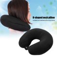 thumbnail image 2 of Ginyia Almohada De ViajeAlmohada De Viaje Elástica Suave En Forma De U Soporte para El Cuello Almohada De Cuello Suave Cojín De Descanso De Oficina con Hebilla Almohada De Cuello CómodaNegro Khall JY03703-01, 2 of 6