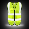 thumbnail image 2 of Chaleco reflectante de seguridad HPHST para hombres y mujeres amarillo talla XXL, 2 of 7