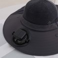 thumbnail image 5 of Sun Hat , Womens Beach Hat , Black Sun Hat Solar Fan Bucket Hat For Outdoor Sports With UPF50+ Sun Wide Brim Summer Fishing Hat Technology For Men And Women, 5 of 5