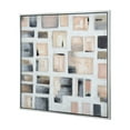 thumbnail image 3 of A&B Home Cornerstone Hand-Painted Framed Wall Art - 40"H x 40"W - Peach/Grey/Silver, 3 of 5