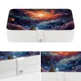thumbnail image 4 of Galaxy Elegant PU Leather Earring Organizer Storage Box Decorative Box with Removable Compartment - Portable, 4 of 6