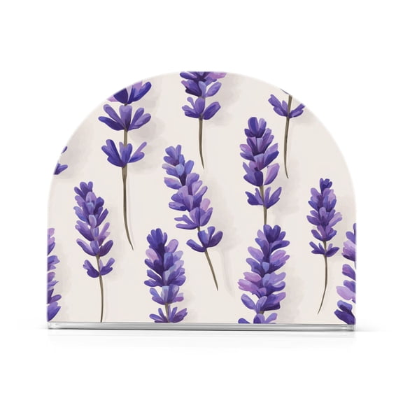 Yayeee Napkin Holder for Table Kitchen Paper Tissue Organization, Lavender Pattern