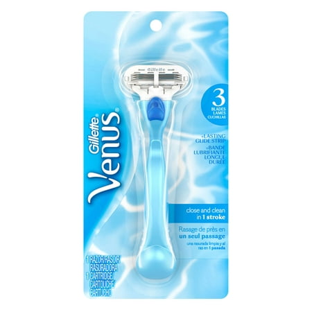 Gillette Venus Close & Clean Women's Razor - 1 handle + 1 (Best Razor For Clean Shave)