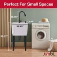 thumbnail image 2 of Jumbl Freestanding Utility Sink with Pull-Down Faucet, Laundry Room Sink w/Gooseneck Sprayer & More, 2 of 7