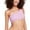 Sandy Rib Dusty Violet, variant on Womens Juniors Textured One Shoulder Bikini Swim top Purple L