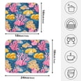 thumbnail image 2 of Ryvnso Corals Pattern Dish Drying Mat for Kitchen Countertop 18x24 Large Dish Pad Drainer Rack Dish Sink Mats, 2 of 7