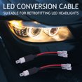 thumbnail image 5 of 1 par de soporte adaptador de línea convertidor 2 en 1 H1 Cable de conversión de faro LED, 5 of 5