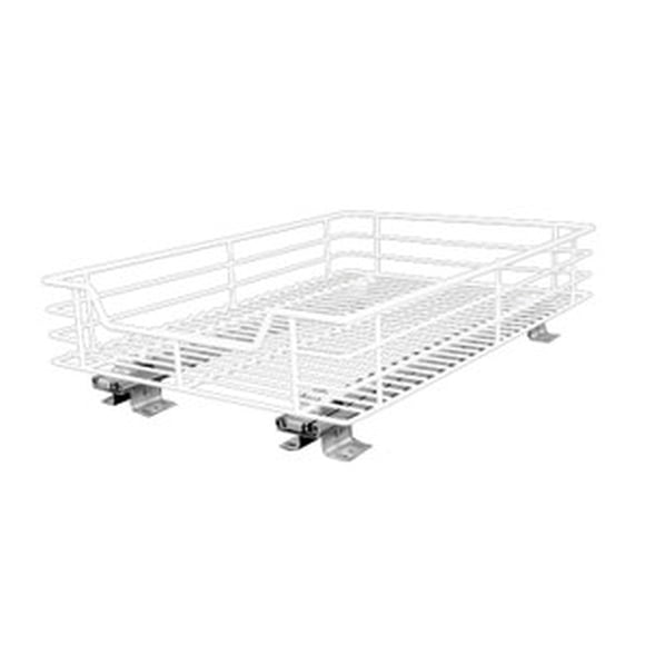 Pullout Cabinet Organizer,Premium slide out kitchen and bathroom, Heavy duty storages, Best for drawers organization white 17"W x 21"D x 5.5"H