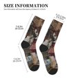 thumbnail image 3 of Vsdgher Vintage Collage Girl Butterfly Unisex Crew Socks Lightweight Breathable Ventilation Ankle Socks, Mid-calf socks for Daily, 3 of 7