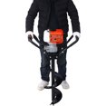 thumbnail image 4 of 52CC 2-Stroke Gas Post Hole Digger with 4"/8"/10"/12" Auger Bits - 1.7HP Earth Auger for Fence & Planting (Black), 4 of 21