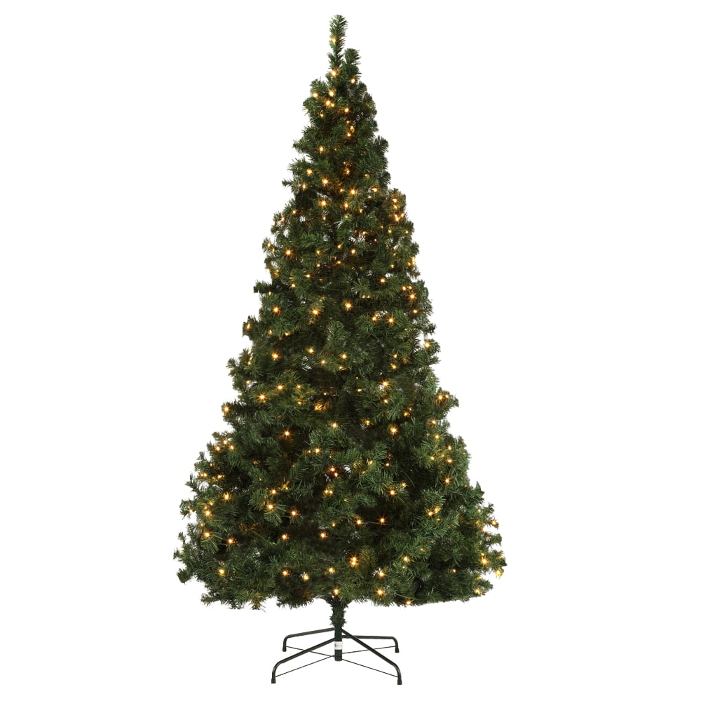 Homegear Deluxe 7.5ft Artificial Christmas TreeMetal StandPrelit 550 Lights