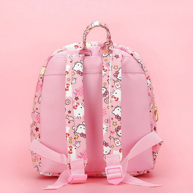 Hello Kitty Sanrio Light Pink Cute School Backpack