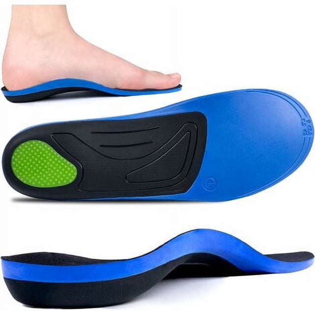 Plantillas ortopédicas Zapatos de trabajo para mujer, inserciones de tacón suave, zapatos, pies planos, plantillas ortopédicas, soporte para arco, pies planos 42-44