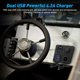 thumbnail image 3 of Toma de encendedor de cigarrillos, puerto USB doble de 4,2 A, toma de CC de 12 V, interruptor y voltímetro con pantalla LED, cargador de coche a prueba de agua, toma de corriente para, 3 of 5