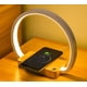 thumbnail image 2 of Lámpara de noche con cargador inalámbrico, lámpara de noche táctil con puerto USB, lámpara de mesa LED regulable con 3 colores y reloj digital, lámpara de escritorio táctil para dormitorio, 2 of 5