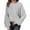 Grey, variant on Hpapadks Women Sweaters Cozy Oversized Pullover Sweaters Soft Knit Long Sleeve Casual Tunic Top Cable Knit Sweater Women Black L
