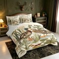 thumbnail image 2 of Manfei Wild Duck Print 7-Piece Twin Bedding,Farmhouse Mallard Bedding Comforter Set,Light Gray Reversible, 2 of 7