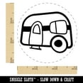 thumbnail image 2 of Camper Doodle Self-Inking Rubber Stamp Ink Stamper - Black Ink - Small 3/4 Inch, 2 of 7