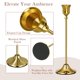 thumbnail image 4 of Juego de 6 portavelas Uzvoxhe Gold de metal pesado, 4 of 6