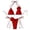 Red, variant on Glisme Blue Bikini Sets For Women Flower Swimsuit Bikini Suit Fashion Swimwear Swimwear For Family Vacation