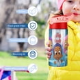 thumbnail image 5 of BUBBLE GUPPIES Kids Water Bottle with Silicone Straw And Spill-Proof Lid, 16.9oz Stainless Steel Double-Wall Vacuum Insulated Water Bottles for Boys Girls, 5 of 8