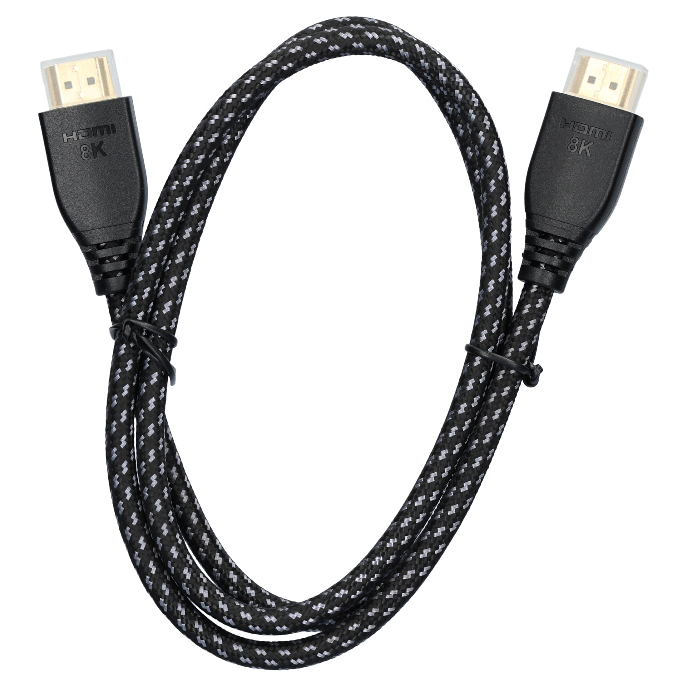 onn Ultra High Speed 8K UHD HDMI Cable, Black, 3'