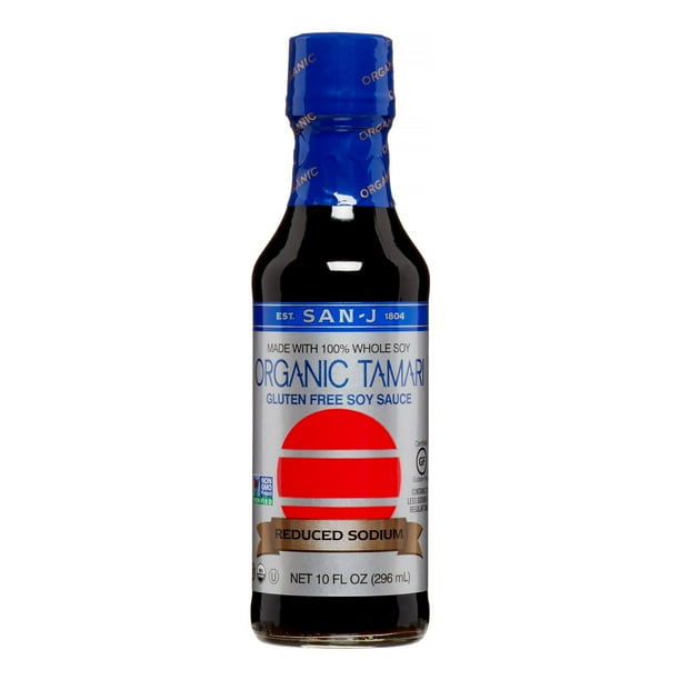 San?J Organic Tamari Soy Sauce, Reduced Sodium, 10 Oz
