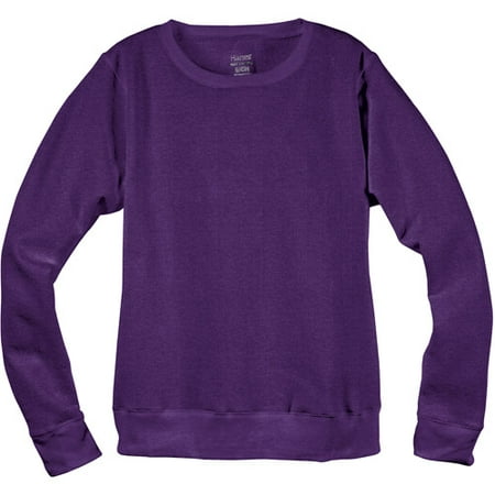 Hanes - Women's Fleece Crew Sweatshirt Top - Walmart.com