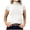 White, variant on Short Sleeve Sweater for Women Plain Basic Ribbed Knit Neck T Shirts Womens Undershirts