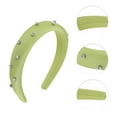 thumbnail image 3 of Unique Bargains 1 Pc Solid Rhinestone Headbands for Women Green, 3 of 6