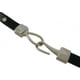 Bracelet en Cuir Noir Python Triple Wrap Strass – image 3 sur 3