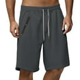 thumbnail image 2 of ibiyuan Mens Workout Shorts Mens Casual Shorts Stretch Chino Shorts Baggy Elastic Waist Baggy Sweat Shorts Mens Drawstring Straight-Leg Swim Shorts Women Summer Beach Vacation Shorts with Pockets, 2 of 3